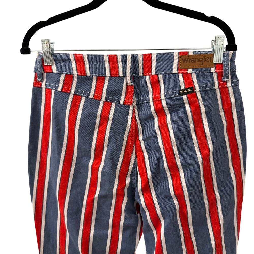 Wrangler Lainey Wilson Women's Patriotic Stripe Flare Jeans Star Spangled 10X32 - Picture 4 of 9